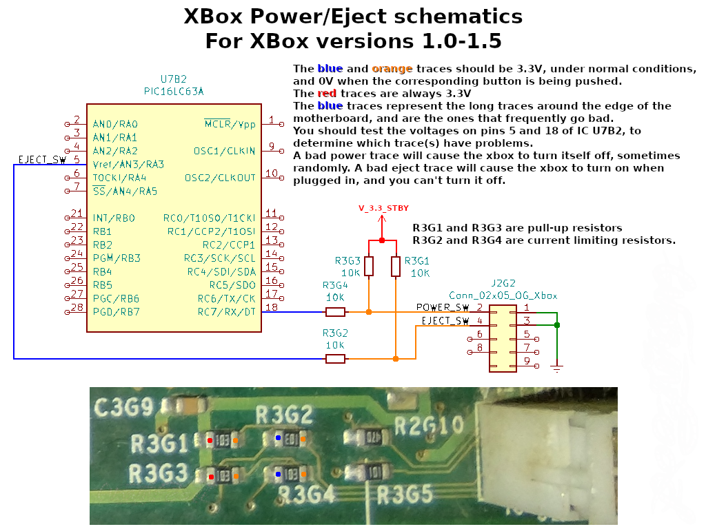Carte Power Xbox 360 Slim Leds Bleues